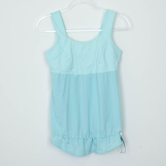 Lululemon Womens Run: Ta Ta Topper Tank Top Size 6 Aquamarine Running Workout - Picture 2 of 8